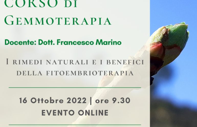 Corso di Gemmoterapia Online